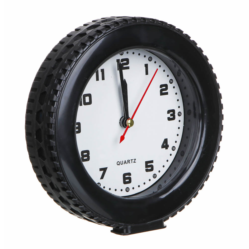 LADECOR CHRONO Часы настольные в виде шины, 14x14x4 см, пластик, 2 дизайна - #3