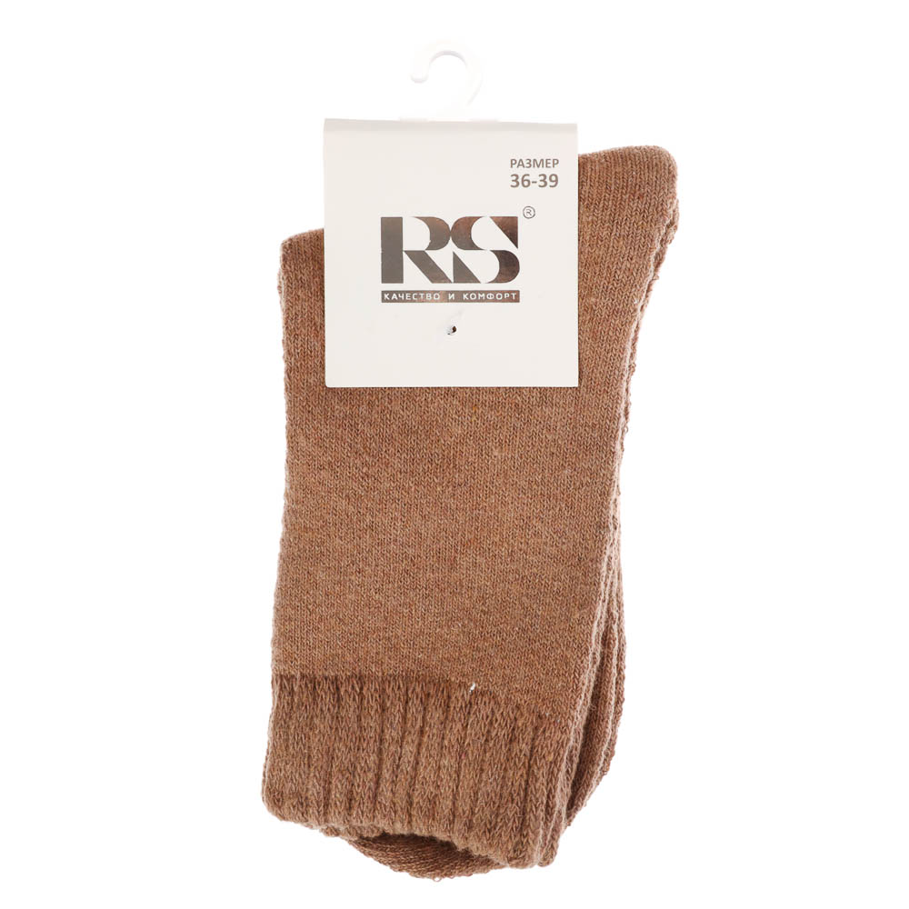 Носки женские махровые "полушерсть", 65% полушерсть, 15% акрил, 10% спандекс, 10% эластан, р. 36-39 - #5