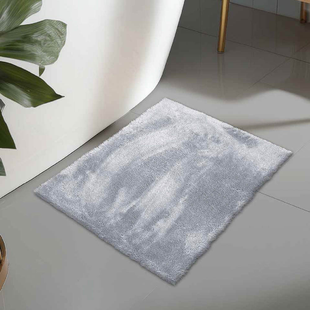 Коврик плюшевый 40х60 серый 02 - #4