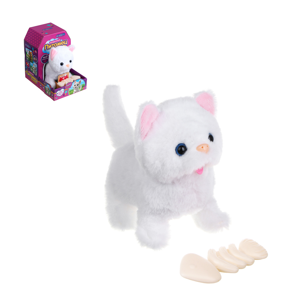 ИГРОЛЕНД Питомец интерактивный с вкусняшкой, 2хАА, ABS, полиэстер, 13х18х18 см - #1