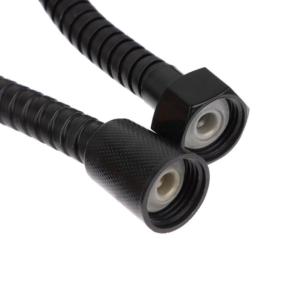 СоюзКран Шланг для душа 150см, 1/2"(Имп)-1/2"(Имп), сталь, пластик, ПВХ, черный - #2