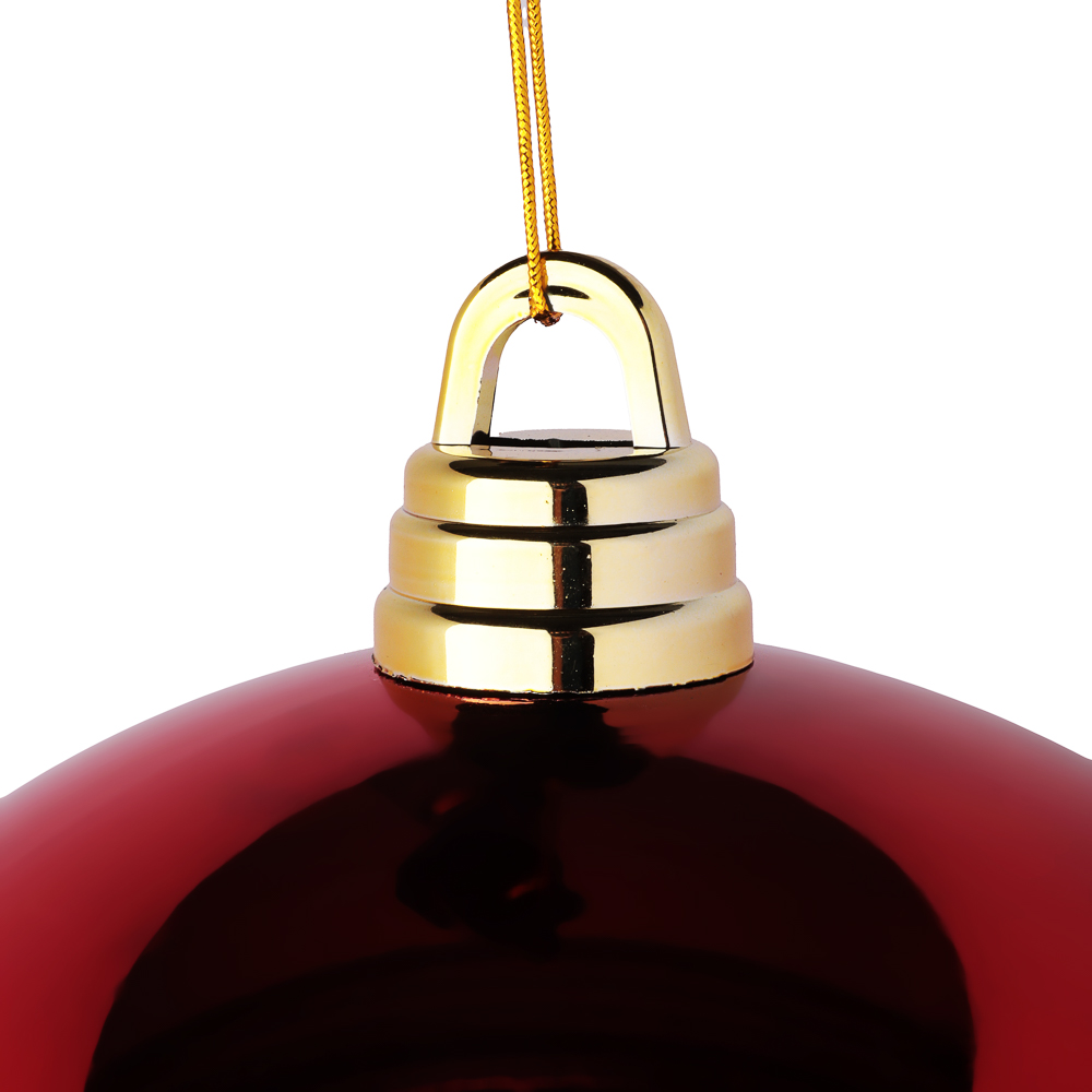 СНОУ БУМ Шар 30см пластик, красный - #2