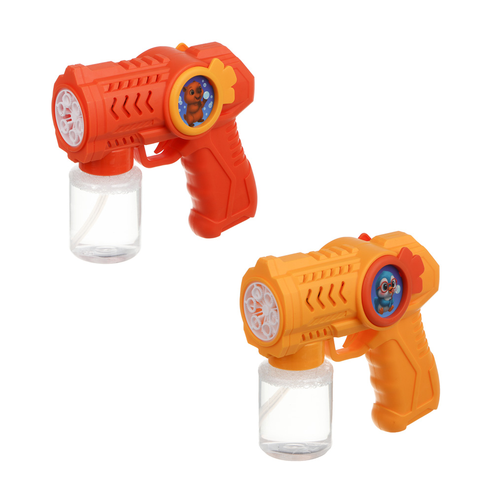 Пистолет для выдувания мыльных пузырей, ИГРОЛЕНД, PP, мыл. раствор 70 мл.,4хАА - #2