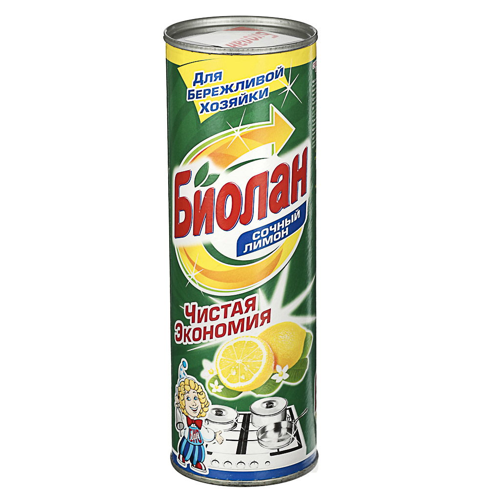 Порошок чистящий Биолан Сочный лимон, 400 г - #1