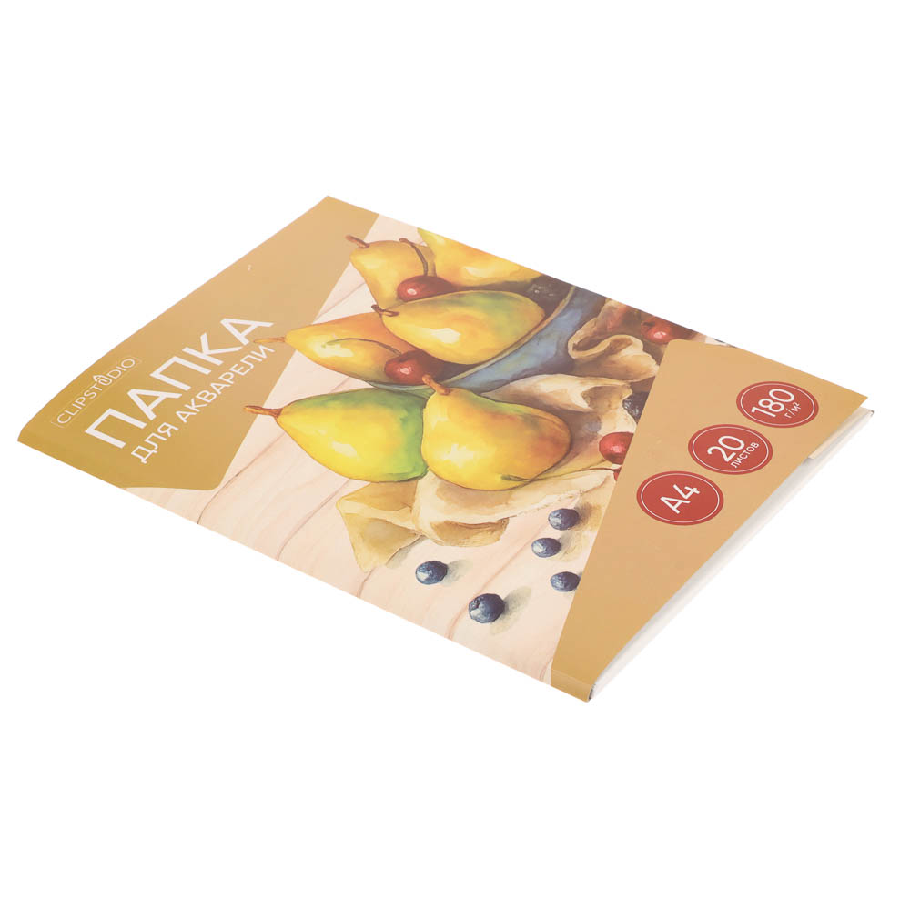 Папка для акварели А4 ClipStudio, 20 листов, блок 180 г/м - #2