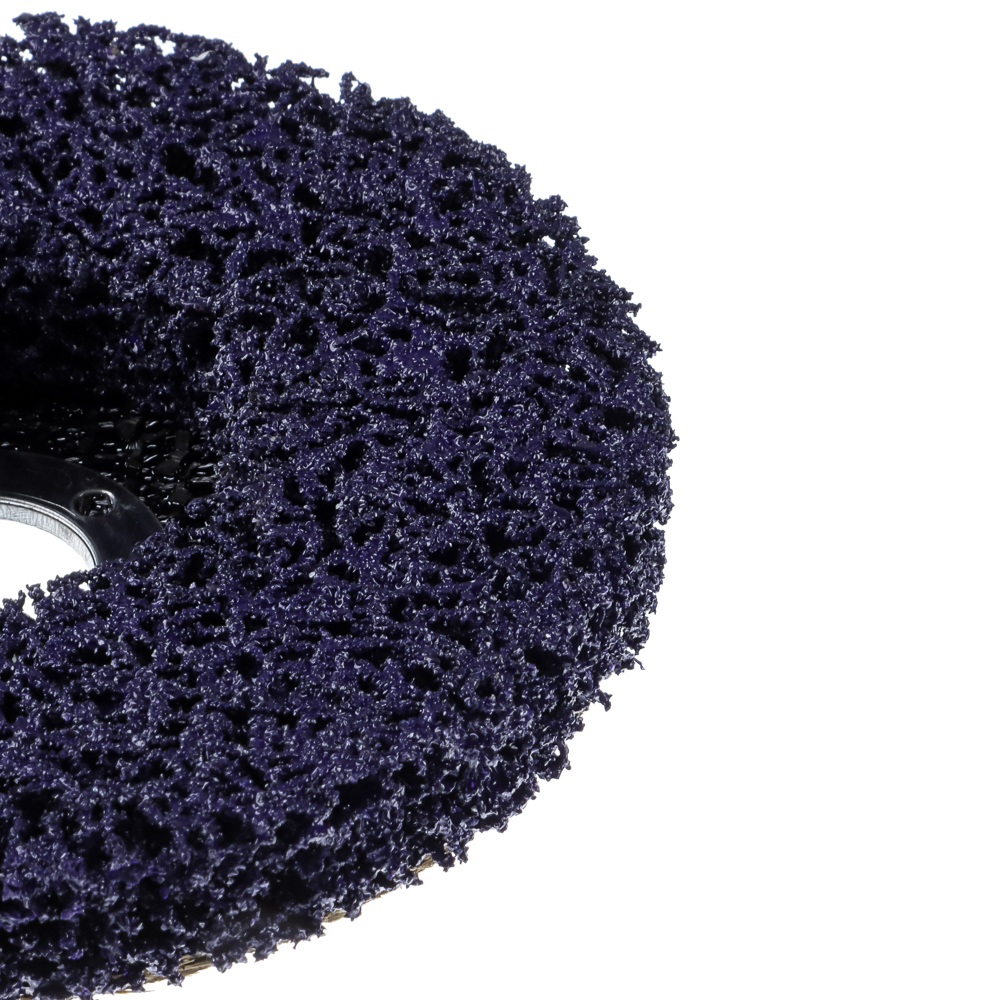 ЕРМАК Диск коралловый зачистной 125мм для УШМ, п.кв. 22 мм, толщина 14мм, фиолетовый, высокая жестк. - #4