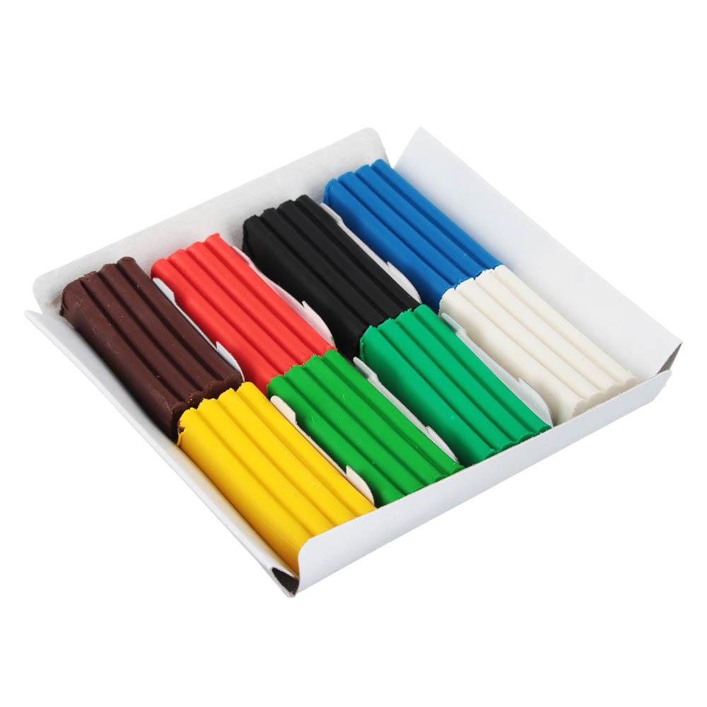 Пластилин 8цв. ClipStudio 120 грамм, в картонном выдвижном пенале - #3