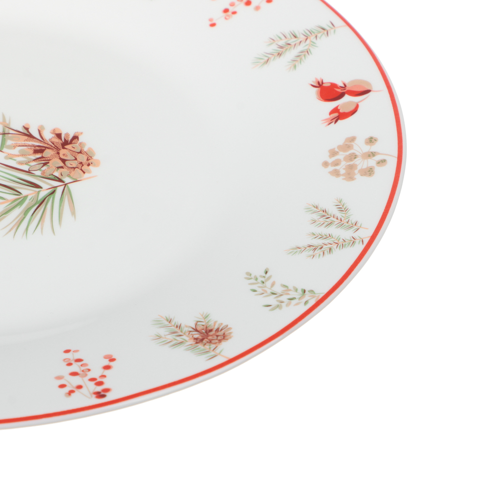 MILLIMI Шишки Тарелка закусочная 20см, опаловое стекло - #3