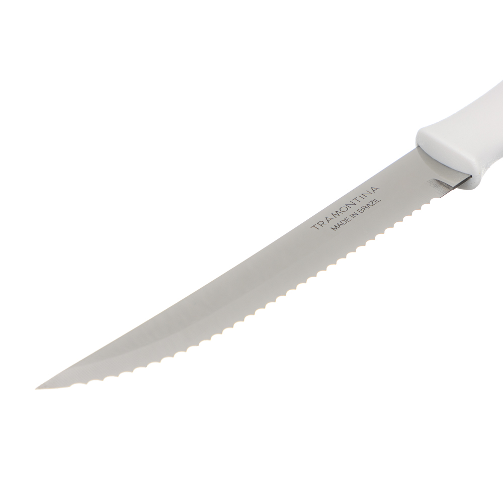 Нож для мяса с белой ручкой Tramontina Athus, 127 мм  - #2