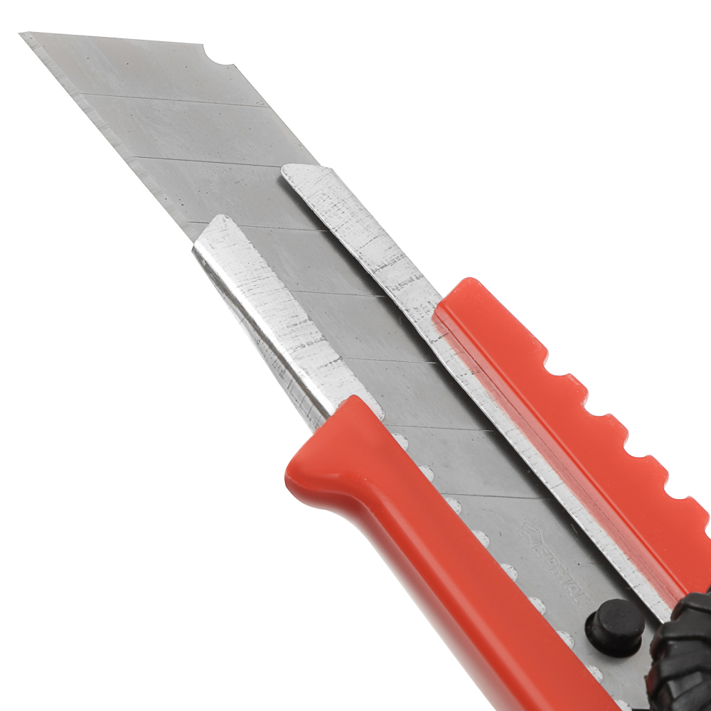 ЕРМАК Нож универсальный 18мм, метал.направ., Twist lock, пластик, блистер - #2