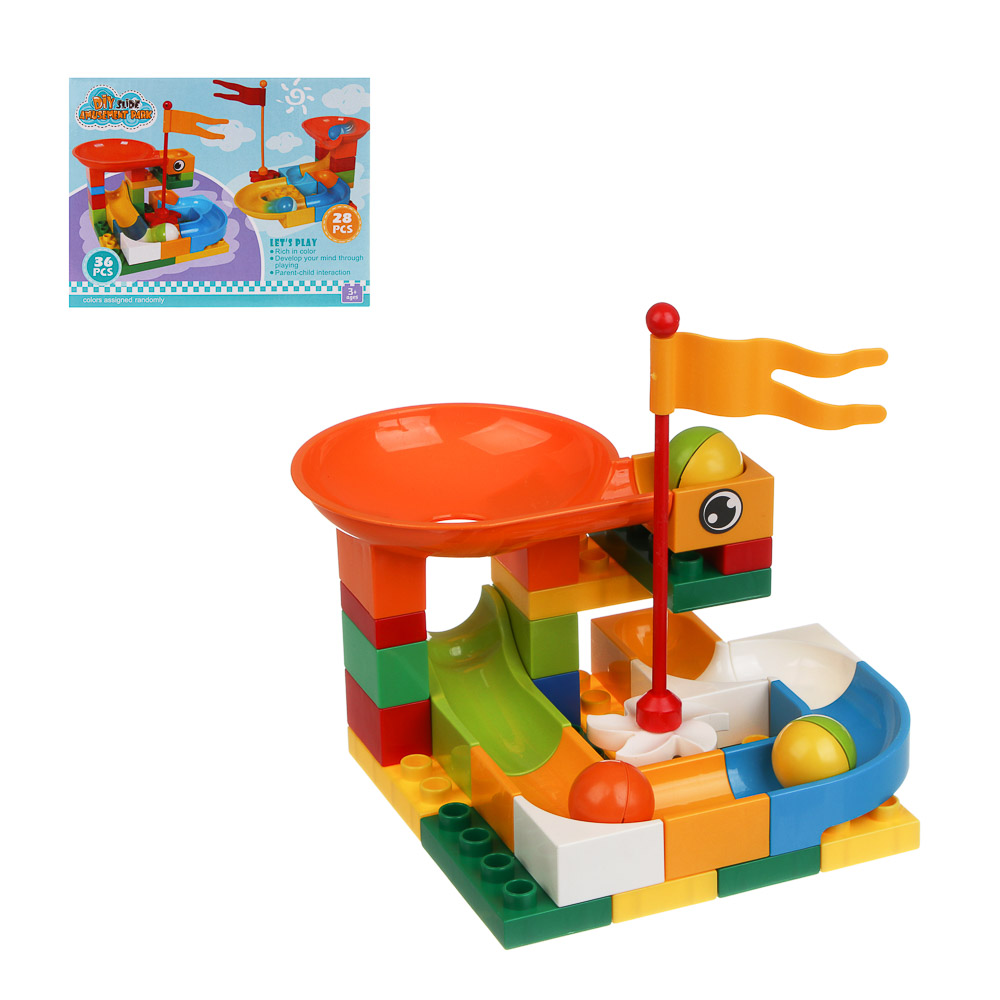 Конструктор для малышей 36-52детали, 20х15,6х6см, 2 дизайна - #1