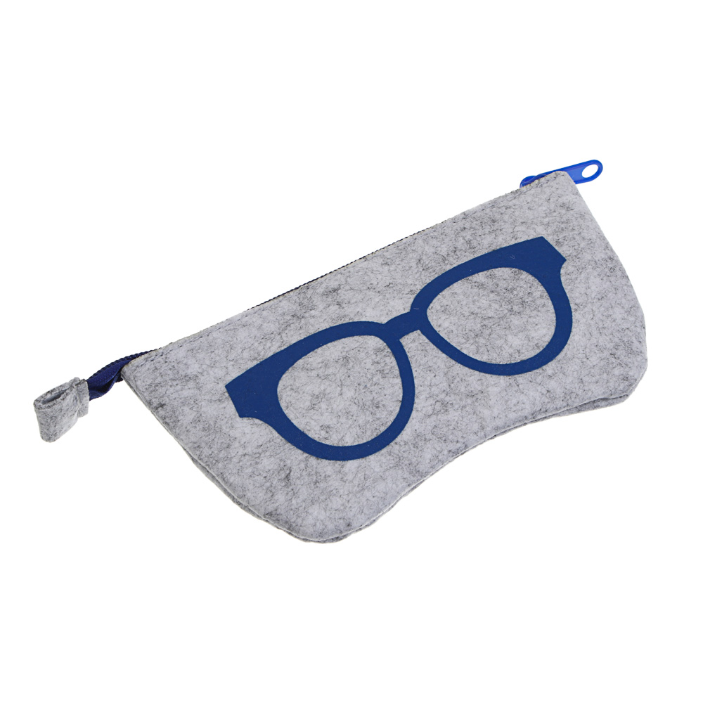 Чехол для очков тм ЮL Фетра мягкий на молнии, ЭВА, фетр, пластик, 17,5х9см, 3 цвета - #5