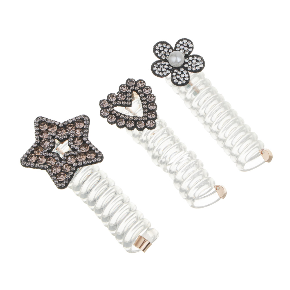 ЮНИLOOK Заколка-спиралька для волос, пластик, 7см, ТПР, пластик - #2