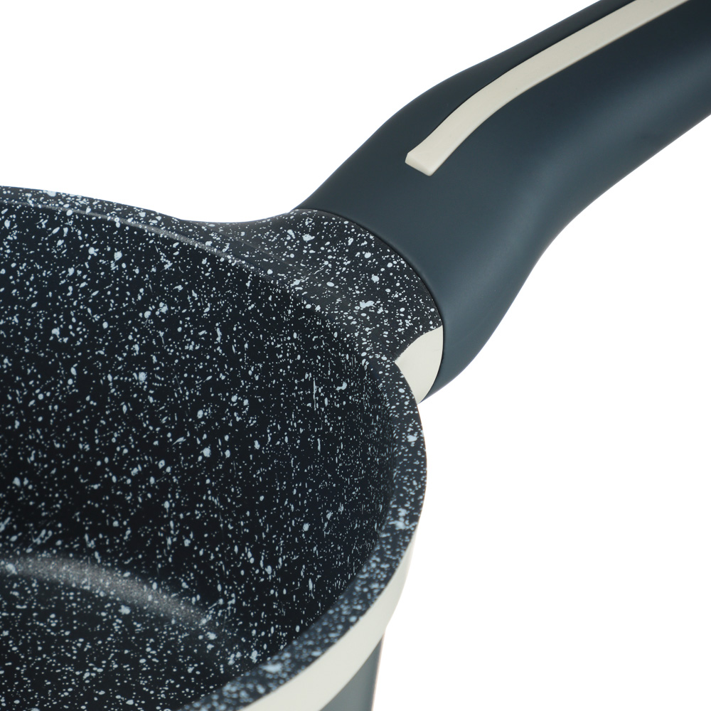 SATOSHI Кай Ковш с крышкой литой 1,3л, 16х8см, антипригарное покрытие, индукция - #4