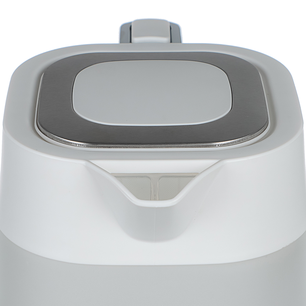 LEBEN Чайник электрический 1,7л матовое стекло, белый - #8