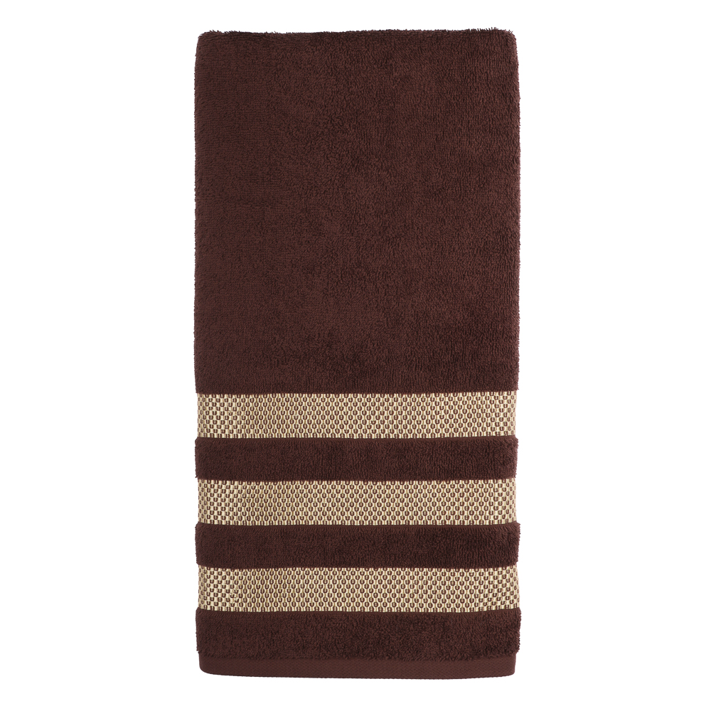 PROVANCE Кантри Полотенце махровое, 70х130см, 100% хлопок, 450гр/м, коричневый - #2