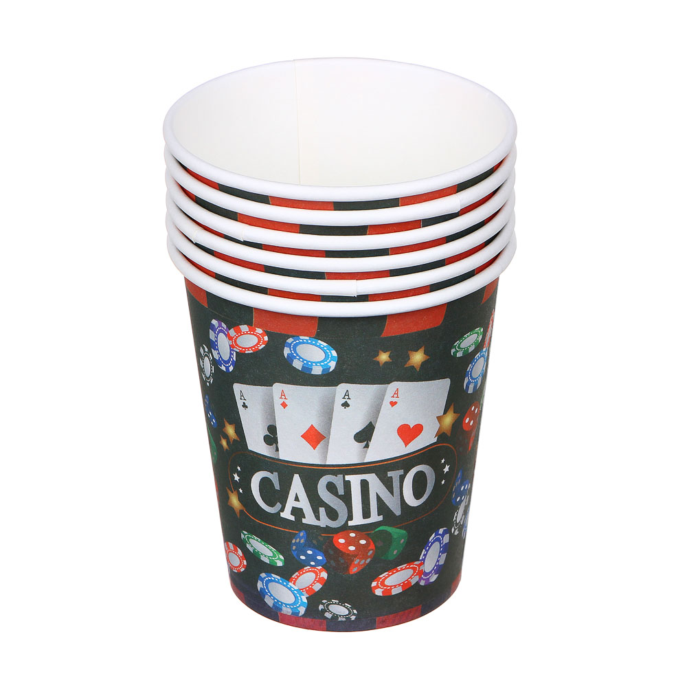 Бумажные стаканы "Casino", 6 шт - #2