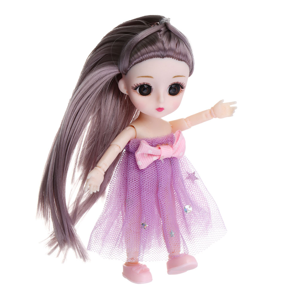 ИГРОЛЕНД Кукла шарнирная в шкатулке, PP, PVC, ABS, 10,5х6х10,5 см, 4 дизайна - #6