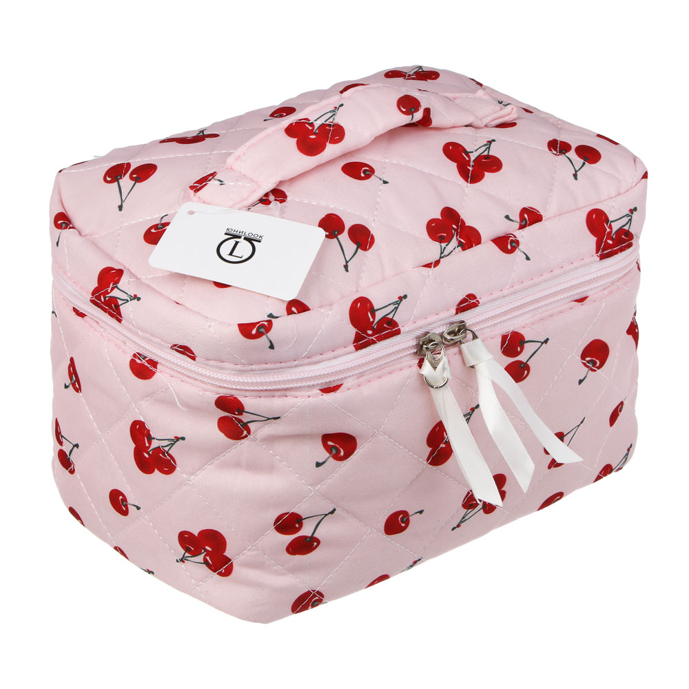Косметичка - сундучок тм ЮL Cherry Blossom 23х14х14 см, полиэстер, 3 цвета - #5