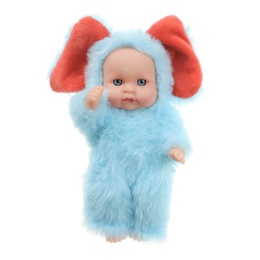 ИГРОЛЕНД Пупс в кигуруми 12 см, PVC, PP, полиэстер, 10,2х5х17 см - #41