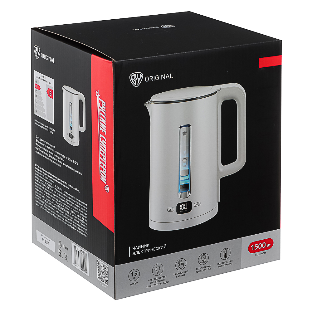 BY Русские Супергерои Чайник электрический, 1,5л, 1500Вт,двойной, электронное упр. и поддерж. темп. - #10