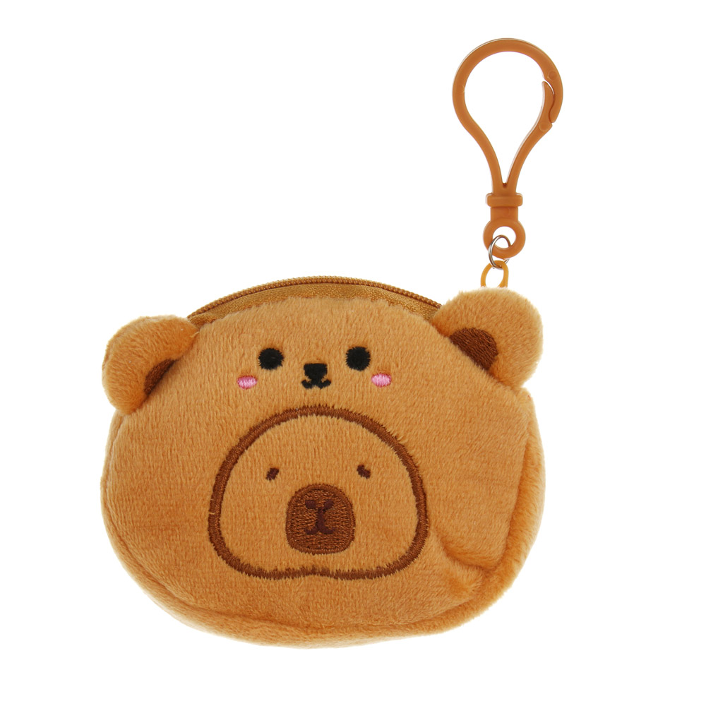 Монетница детская мягкая "Капибарик", полиэстер, пластик, тм ИГРОЛЕНД, 1811-37 - #2