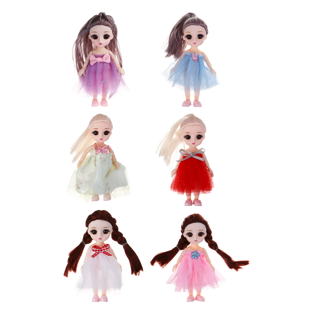 ИГРОЛЕНД Кукла шарнирная в шкатулке, PP, PVC, ABS, 10,5х6х10,5 см, 4 дизайна - #1