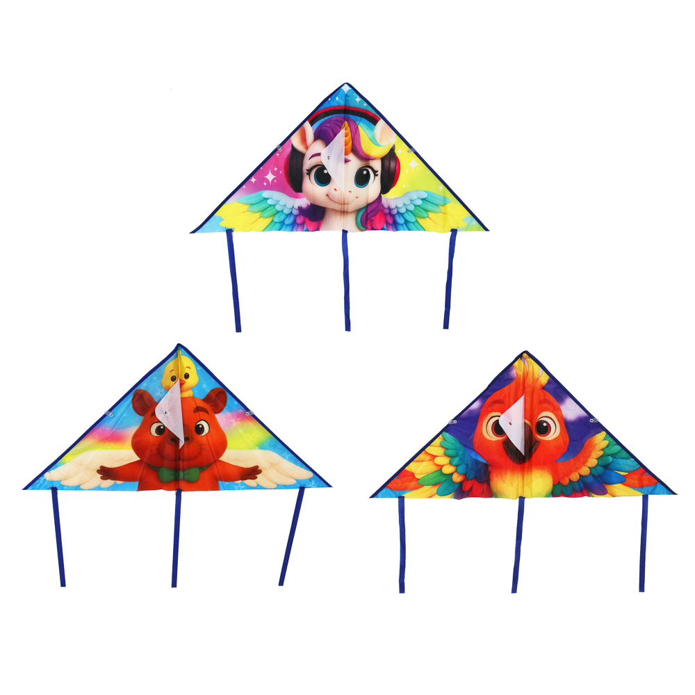 ИГРОЛЕНД Воздушный змей, 80см текстиль, 3 дизайна - #1