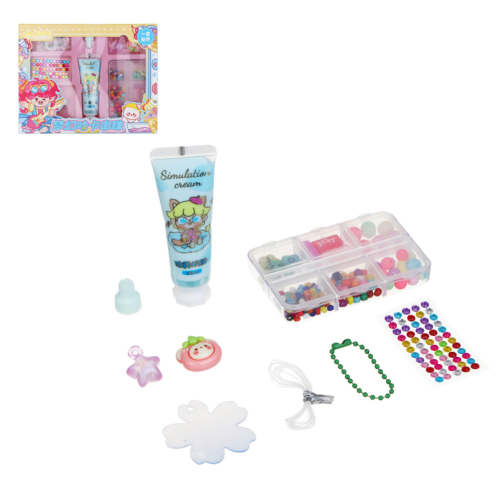 ХОББИХИТ Набор для творчества с крем-клеем "Маленькая модница", 16,6х4х13см, PET, PP, PVA, 4 дизайна - #1