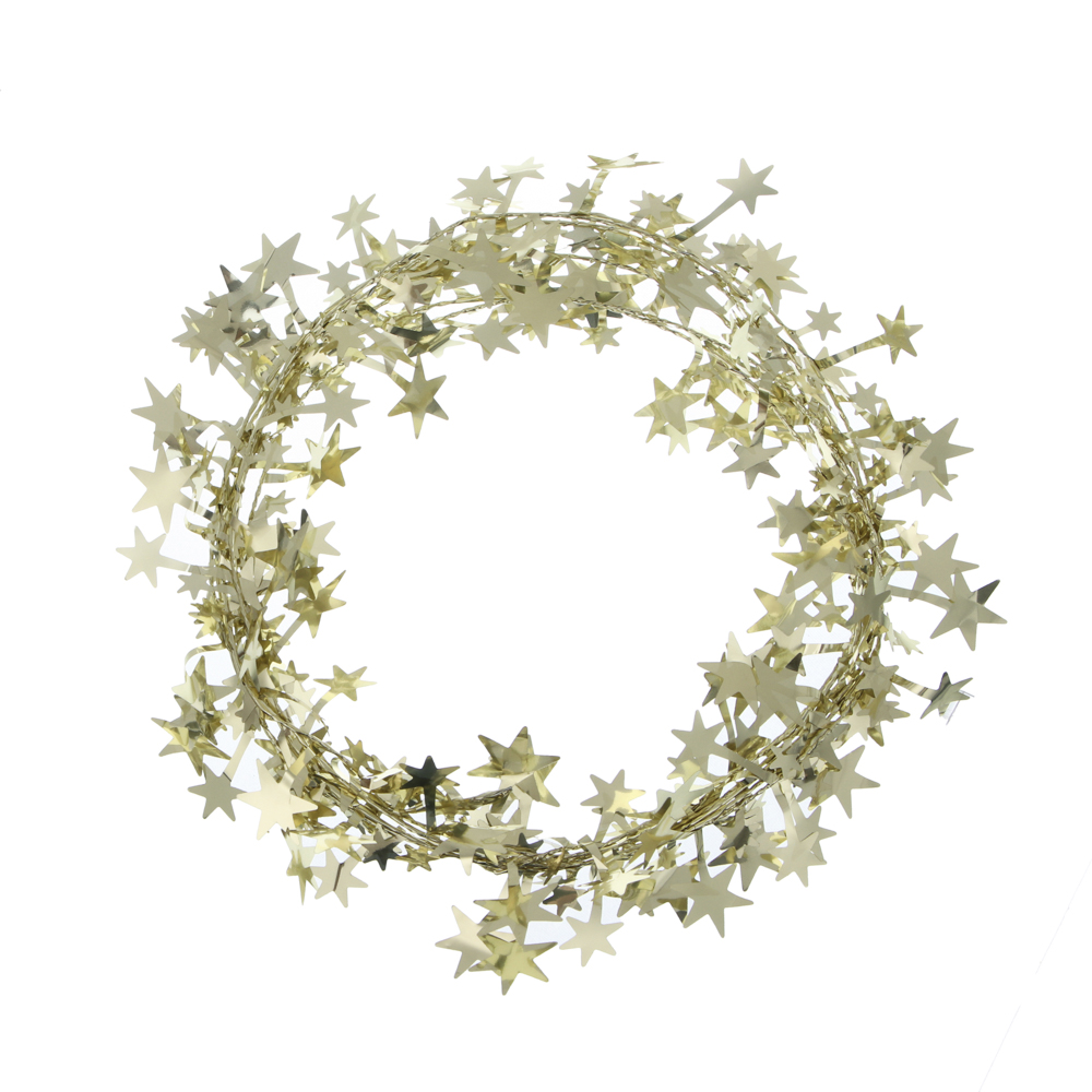 СНОУ БУМ Мишура на леске 270 см, ПЭТ, цвета в ассортименте золото, серебро, белый, 26-337 - #3