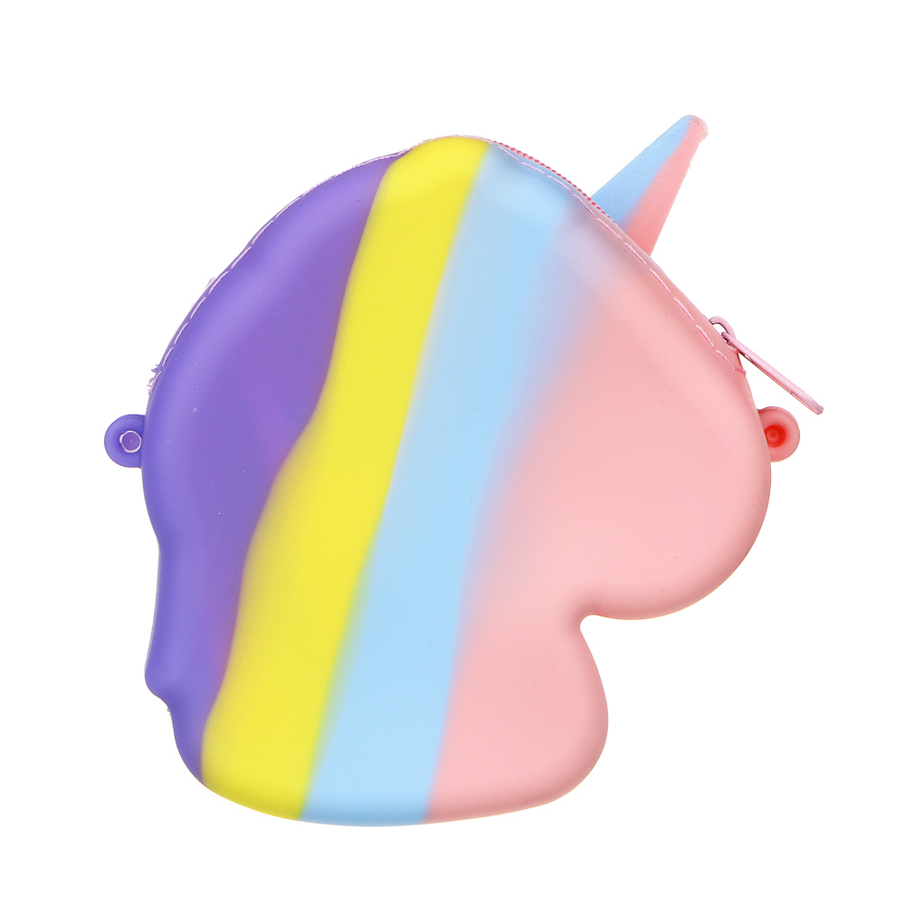 Сумка-мини в форме единорога, 13х10,5х3,7 см, с эффектом "поп-ит", силикон, металл, полиэстер, лента - #5