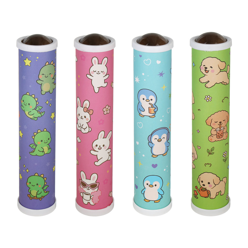 Калейдоскоп, бумага, стекло, пластик ABS, 18х4см, 4 дизайна - #1