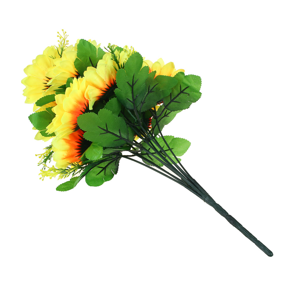 Букет искусственных цветов, пластик, в виде подсолнухов, 10 цветков, арт 04 - #2