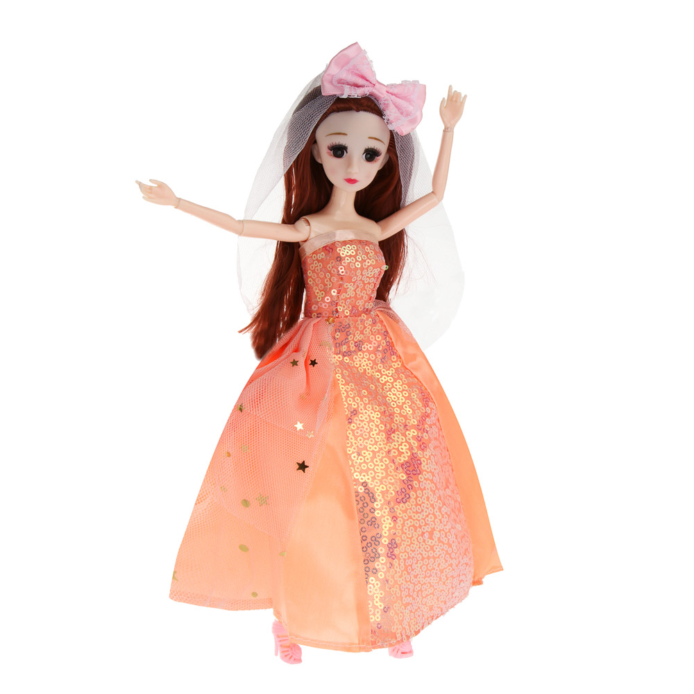 Кукла шарнирная в нарядном платье, 29 см, пластик, PVC, тм ИГРОЛЕНД - #6