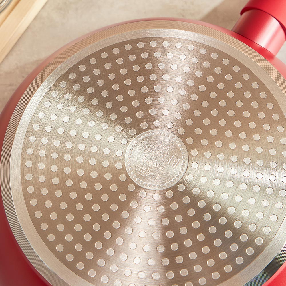 SATOSHI Верден Сотейник литой d=24см, антипригарное покрытие мрамор, индукция - #15