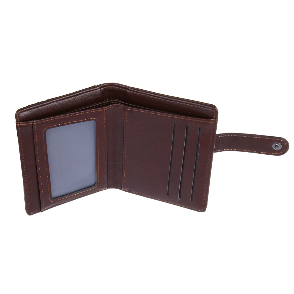 ЮL Вальгор Портмоне-кардхолдер с отделением для купюр на кнопке, ПУ, 12х10х2см, 2 цвета, КЖ24-42 - #3