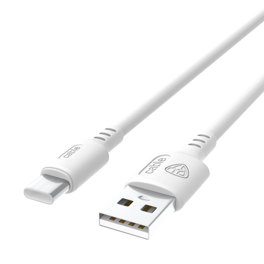 Кабель для зарядки USB(A)-Type C BY Fusion, 18Вт, 1 м, 3A, TPE, белый - #4