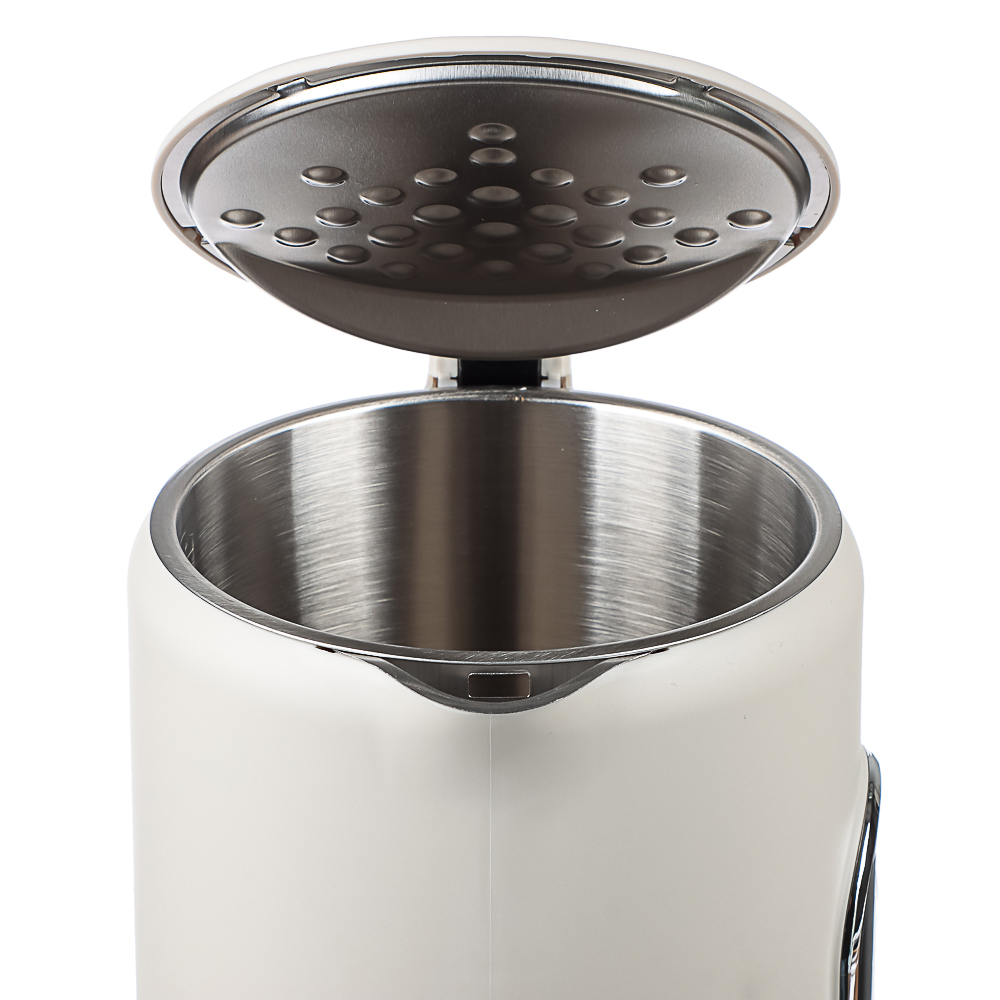 LEBEN Чайник электрический 1,7л двойные стенки пластик/нерж сталь, поддерж.температуры, оливк.и беж. - #8