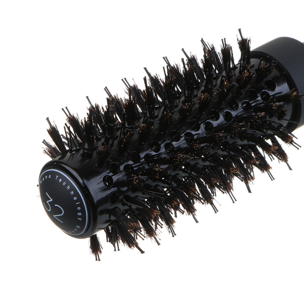 ЮНИLOOK Брашинг для волос, d=32мм, 26,2см, AБС пластик, нейлон, щетина - #2