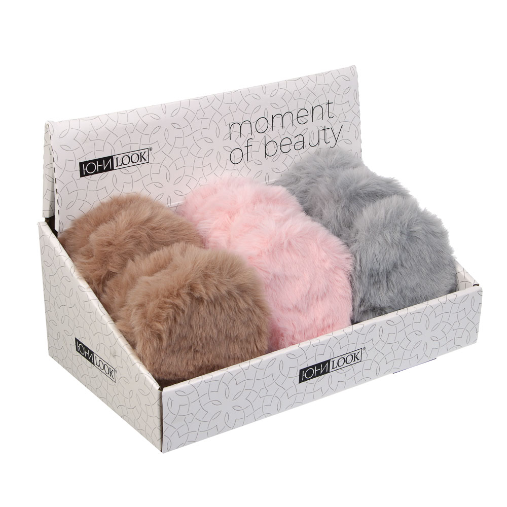 ЮНИLOOK Фурри Зеркало карманное, полиэстер, пластик АБС, стекло, диаметр 7,2см, 3 цвета - #4