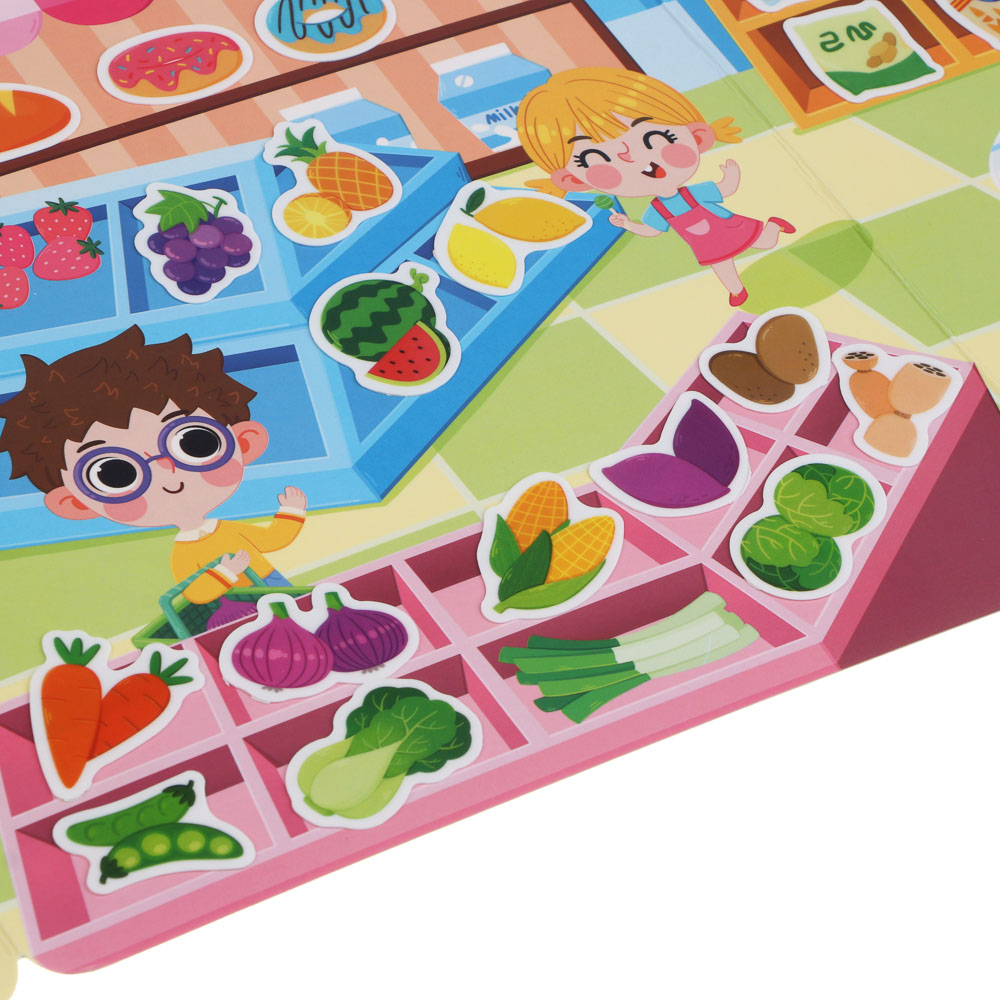 Набор многоразовых наклеек бумага, картон, 22,5х30х0,4см, 5 дизайнов - #10