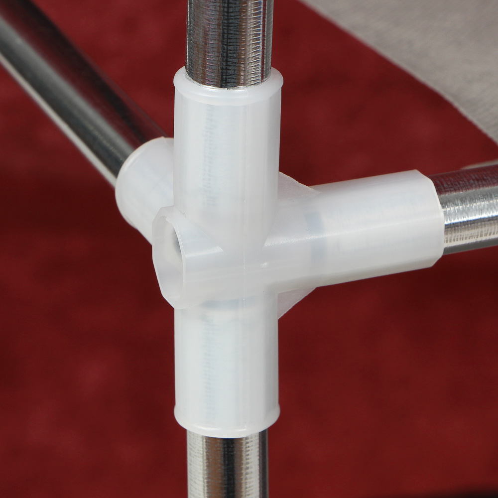 Шкаф тканевый для одежды, 170х100х42 см, металл, пластик, ткань, бордовый - #5