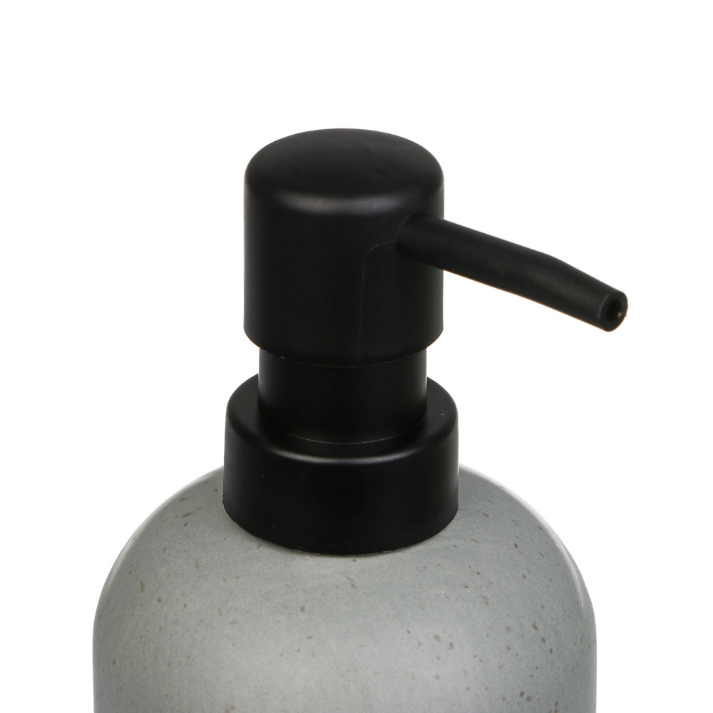 Диспенсер для жидкого мыла тм VETTA Сиена, 350мл, доломит, серый, 7,2x7,2x18,4см - #2