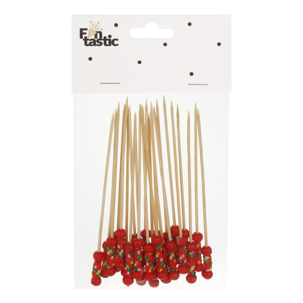 Шпажки для канапе тм Fntastic, 24шт, дерево, пластик, 12 см, 2 цвета - #4