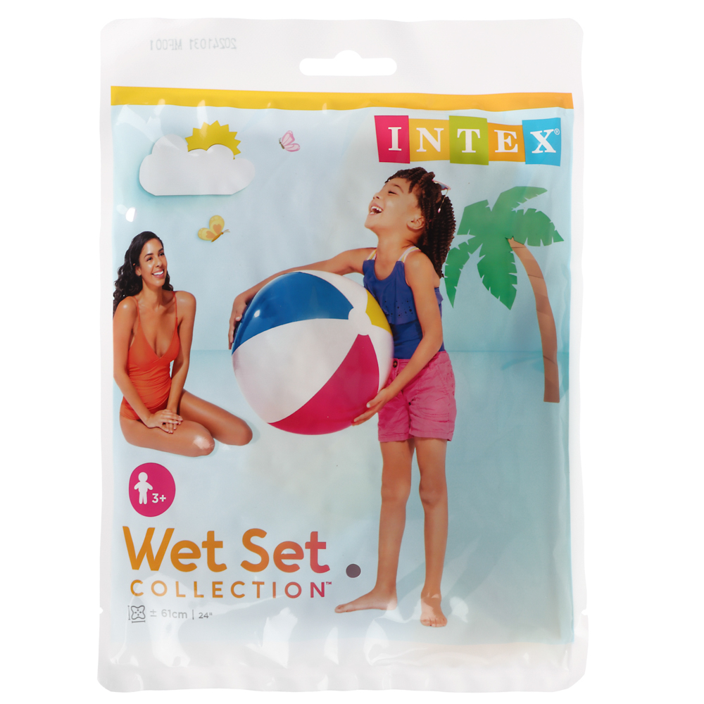 INTEX Мяч пляжный надувной 61см, Дольки, 59030NP - #5