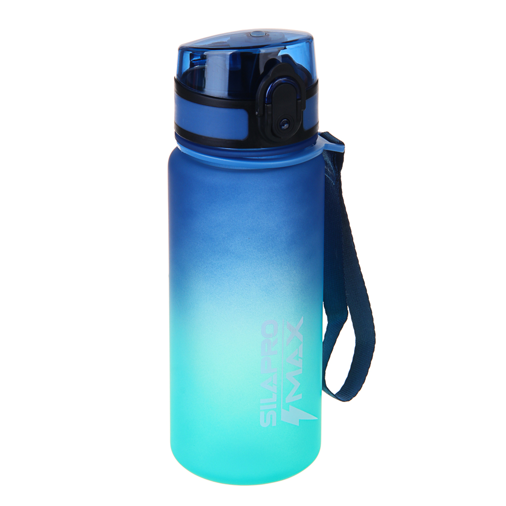 SILAPRO MAX Бутылка спортивная с замком, бирюзовая, 500мл, РС, РР - #2