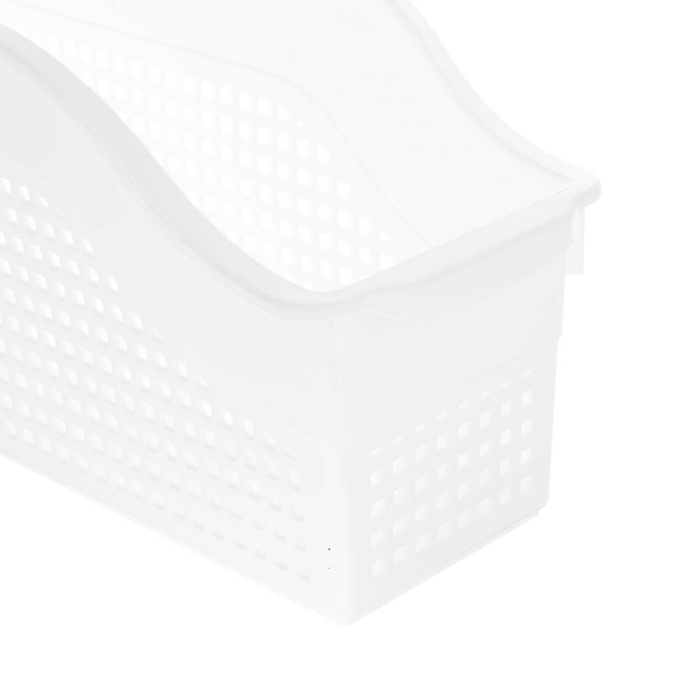 Контейнер Лофт хозяйственный на колесах узкий 355х130х170 мм белый - #3