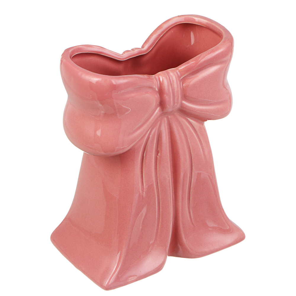 Ваза тм LADECOR "Бант" 12x8x15,5 см, доломит - #1