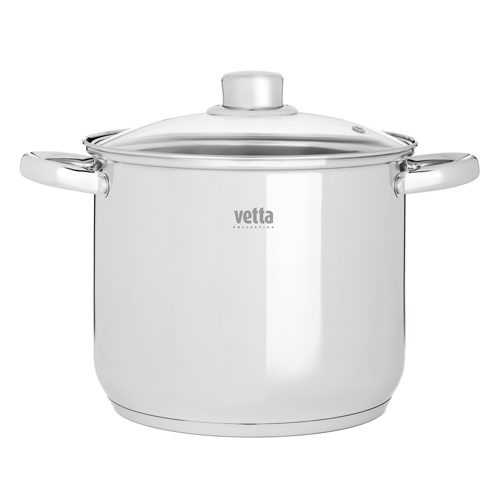 VETTA Орландо Кастрюля 20х17см, 5,0л, со стекл. крышкой, индукция - #1
