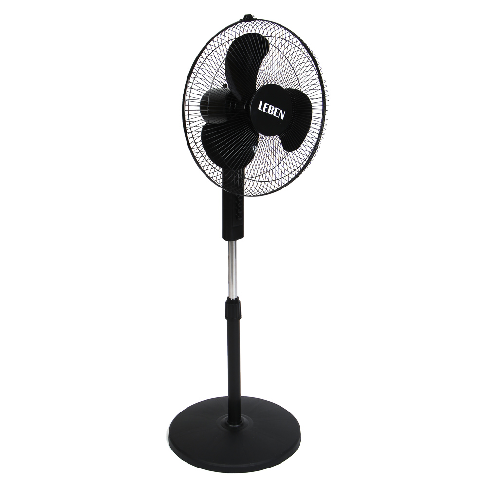 Вентилятор напольный тм LEBEN 45Вт, 3 скорости, диаметр 43см, 220в, черный - #2
